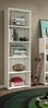 Dmora Bücherregal Allevien, Bibliothek mit 4 verstellbaren Regalen, Bücherregal, Wandschrank mit Regalen, 100 % Made in Italy, 60 x 30 x 195 cm, Weiß Bild 2