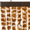 vidaXL Fliegenvorhang Ocker und Weiß 100x200 cm Chenille 377401 Bild 4