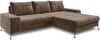 AX LIVING Eckschlafcouch mit Bettkasten Artemia 275 cm Hellbraun Samt R Bild 2