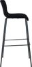 2er Set Barhocker Hoover Stoff 4-Fuß Gestell schwarz, schwarz Bild 5