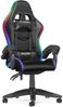 BIGZZIA Gaming-Stuhl mit LED - Gaming Chair Gamer Stühle RGB Licht, Beleuchtung Computerstuhl Höhenverstellbar Ergonomisch Bürostuhl Bild 5