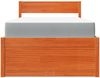 vidaXL Bett mit Schubladen und Matratze Wachsbraun 100x200 Massivholz 3281906 Bild 4