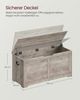 Vasagle Sitzbank, Aufbewahrungsschrank, Spielzeugtruhe, Schuhbank, Sitztruhe, Aufbewahrungsbox,100 x 40 x 46 cm, Greige meliert von Songmics LSBDE061K02 Bild 3