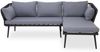 Outdoor Gartenlounge-Set Lounge-Set outdoor SUNERA 3-tlg BHT 225x75x145 cm grau Gartenset Bild 3