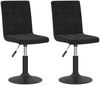 vidaXL Esszimmerstühle 2 Stk. Drehbar Schwarz Samt 335738 Bild 2