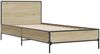 vidaXL Bettgestell Sonoma-Eiche 90x190 cm Holzwerkstoff und Metall 845563 Bild 3