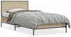 vidaXL Bettgestell Sonoma-Eiche 90x190 cm Holzwerkstoff und Metall 845563 Bild 2