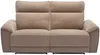 Vente-unique - DJARALO Sofa Stoff Schokoladenbraun - B 96 cm x H 106 cm x L 200 cm Bild 3