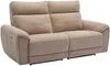 Vente-unique - DJARALO Sofa Stoff Schokoladenbraun - B 96 cm x H 106 cm x L 200 cm Bild 4