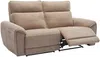 Vente-unique - DJARALO Sofa Stoff Schokoladenbraun - B 96 cm x H 106 cm x L 200 cm Bild 5