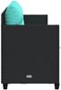 vidaXL Sonnenliege mit Kissen Schwarz Poly Rattan 368334 Bild 5