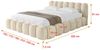 ALTDECOR Polsterbett SENA-v1 (Polsterbett mit Bettkasten und Lattenrost, Boxbett ohne Matratze), Doppelbett mit Stauraum, Bett mit Kopfteil Bild 4