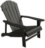 Outsunny Gartenstuhl mit Hoher Rückenlehne, Armlehnen (Adirondack Stuhl, 1 St), für Garten, Terrasse Balkon 78 x 89 x 88 cm Schwarz Bild 2
