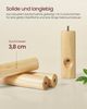 VASAGLE Garderobenständer, Kleiderständer aus Massivholz, Garderobe in Baumform, 8 Haken, 3 verstellbare Höhen, für Kleidung Hut Tasche, Wohnzimmer Schlafzimmer Büro, cappuccinobeige RCRDE004K01 Bild 5