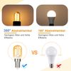 ZMH 4er-Pack E14 LED-Lampen, warmweiß, Vintage-Lampen, T22, 2 W, Retro-Edison-Fassung, 2700 K, energiesparend, nicht dimmbare Lampe Bild 4