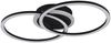 LED Deckenleuchte, schwarz, Ringe, dimmbar, L 50 cm Bild 4