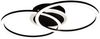 LED Deckenleuchte, schwarz, Ringe, dimmbar, L 50 cm Bild 2
