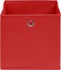 vidaXL Aufbewahrungsboxen 4 Stk. Vliesstoff 28x28x28 cm Rot 325219 Bild 4