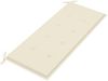 vidaXL Klappbare Gartenbank mit Auflage 118 cm Bambus 3063851 Bild 5