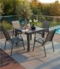 Outdoor Gartentisch DALLAS, Ausziehbar, Anthrazit, Aluminium, PSPC, B 90/180 x H 76 x T 90 cm Bild 3
