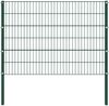 vidaXL Zaunelement mit Pfosten Eisen 349 x 120 cm Grün 278662 Bild 2