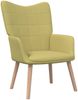vidaXL Relaxsessel mit Hocker Grün Stoff [327935] Bild 3