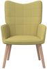 vidaXL Relaxsessel mit Hocker Grün Stoff [327935] Bild 4