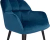 Vente-unique - Stuhl 2er-Set - Samt & Metall - Blau - PEGA von Pascal MORABITO Bild 5