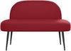 vidaXL Gepolsterte Bank mit Rückenlehne Weinrot 110 x 60 x 76 cm 42040802 Bild 3