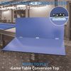 LVHOM Tischtennisplatte Auflage 243x121cm, Klappbarer Tischtennis Aufsatz ohne Untergestell, 12mm MDF Platte, Blau Bild 5