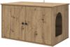 vidaXL Katzenhaus Kunsthandwerk Eiche 85 x 55 x 50 cm Holzwerkstoff 8000733 Bild 2