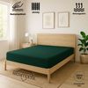 EXKLUSIV HEIMTEXTIL Marke Jersey Spannbettlaken 100 x 200 cm Dunkelgrün 100% Baumwolle Öko - Tex Zertifiziert Bed-Sheet Bettlaken Spannbetttuch Topper Leinentuch Bild 2