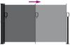 vidaXL Seitenmarkise Ausziehbar Schwarz 120x500 cm 4004399 Bild 5