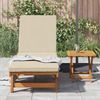 vidaXL Sonnenliege 1-Person 2 pcs Braun Massivholz Akazie 3325202 Bild 3