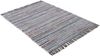 carpetfine 'Kelim Chindi' Teppich, Wendeteppich, rechteckig, Höhe: 6 mm, handgewebt, mit Fransen, Grau, 80x150 cm Bild 3