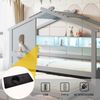 Kinderbett 90*200, mit Ausziehbett 90*190, Hausförmiges Design,mit zwei Schubladen,mit USB- und Typ-C-Ladeanschlüssen und LED, mit Einlegeböden,Multifunktionsbett,Grau Bild 5