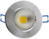 LED-Einbauleuchte "COB-5", 5W, 420lm ALU, 3000K, 75°, Ø85xT47mm, Rahmen chrom Bild 3