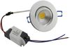 LED-Einbauleuchte "COB-5", 5W, 420lm ALU, 3000K, 75°, Ø85xT47mm, Rahmen chrom Bild 4