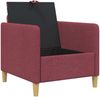 vidaXL Sofa mit Stauraum Weinrot 72 x 78 x 87 cm Polyester 42036866 Bild 4