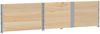 vidaXL Paletten-Aufsatzrahmen 3 Stk. 150x100 cm Massivholz Kiefer 3295382 Bild 4