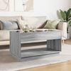 vidaXL Couchtisch mit Infinity-LED Grau Sonoma 90x50x50 cm 847670 Bild 3