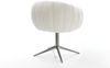 Drehstuhl Jada-Flex Bouclé Soft Beige Fußkreuz Graphit 360° drehbar Wippfunktion Taschenfederkern Bild 5