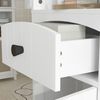 Badezimmerschrank 34 x 24 x 170,5 cm, aus MDF-Holz, mit Schublade, Türfach und 3 Regalen Bild 4