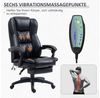 Vinsetto Schreibtischstuhl mit 6 Vibrationsköpfen, Fußstütze, Schwarz (Bürostuhl, 1 St), Massagefunktion, Fußstütze, höhenverstellbar Bild 3