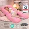 ELONEO Seitenschläferkissen XXL - Multifunktionskissen mit Bezug, formstabil, druckentlastend, bequem Bild 3