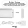 Oktaplex lighting LED Unterbauleuchte Aluminium Unterschrankleuchte Küche 40cm 435lm 6W, LED, warmweiß, 3000K Unterschranklampe Alu Küche mit Schalter Bild 4