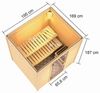 Karibu Sauna Adelina ohne Dachkranz + 9kW BIO-Kombiofen mit ext. Steuerung Easy Bild 4