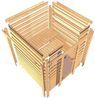 Karibu Sauna Adelina ohne Dachkranz + 9kW BIO-Kombiofen mit ext. Steuerung Easy Bild 5