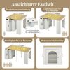 Ausziehbarer Esstisch Sideboard Küchentisch mit LED, Stauraum, USB-Type-C, modernem Design, Kücheninsel Anrichte für Esszimmer Bild 5