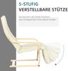 Relaxsessel 66,5 x 94 x 100 cm aus Birkenholz mit verstellbarer Beinstütze, 1 St. Bild 5